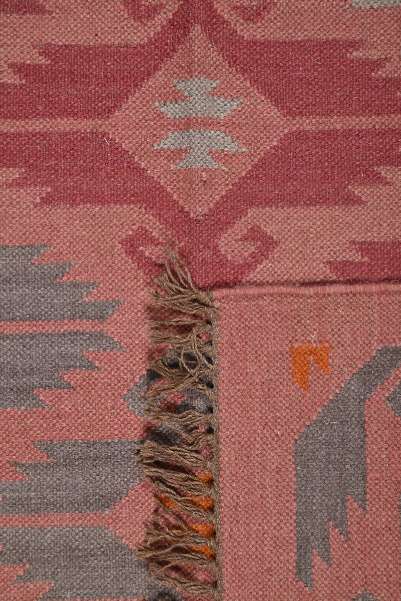 Multicolor Wool & Jute Handwoven Rug