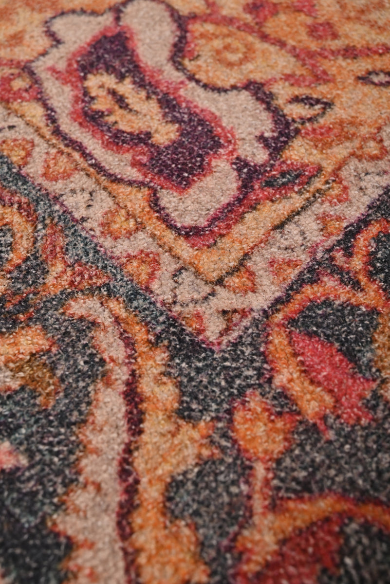 Multicolor Chenille Handwoven Printed Rug