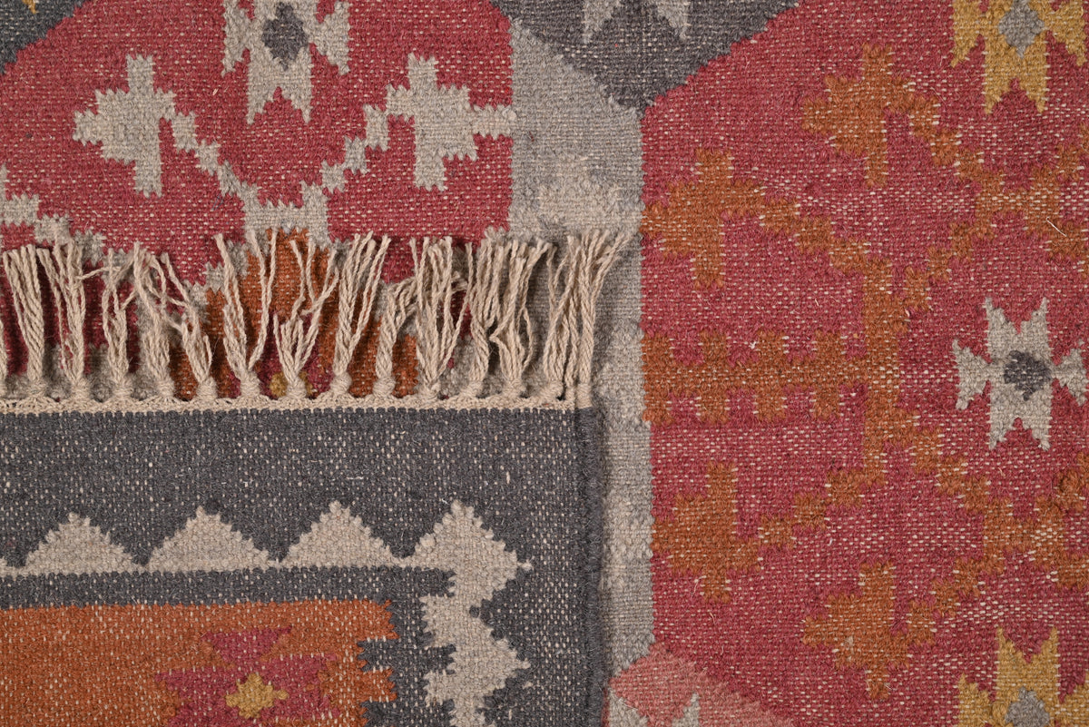 Multicolor 100% Wool Handwoven Kilim Rug