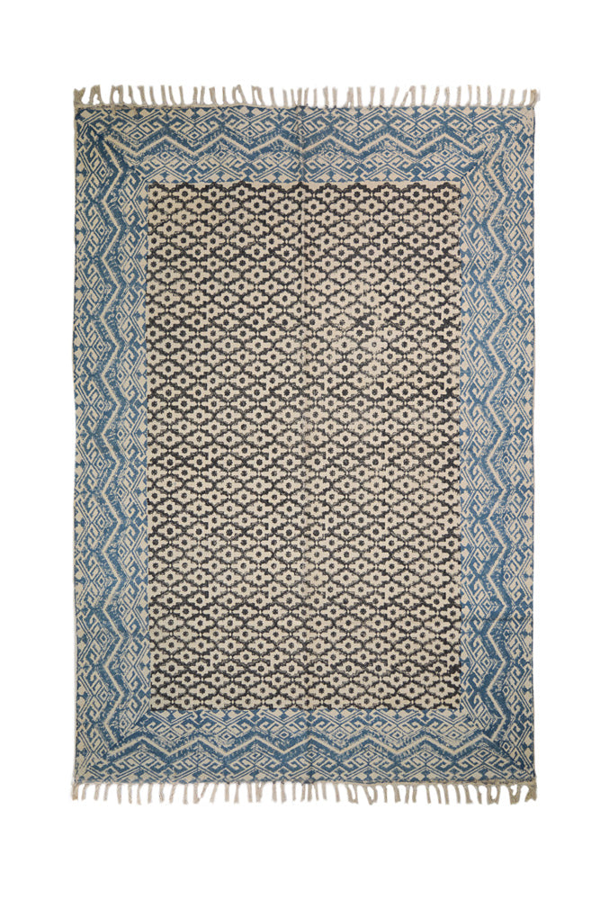 Hand Block Printed Rug