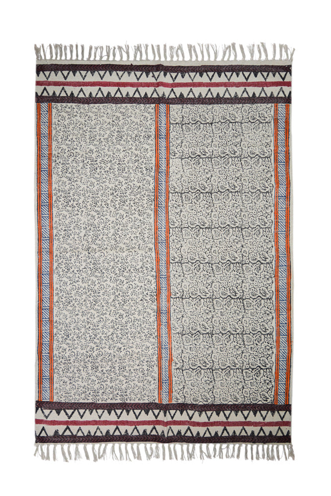 Hand Block Printed Rug