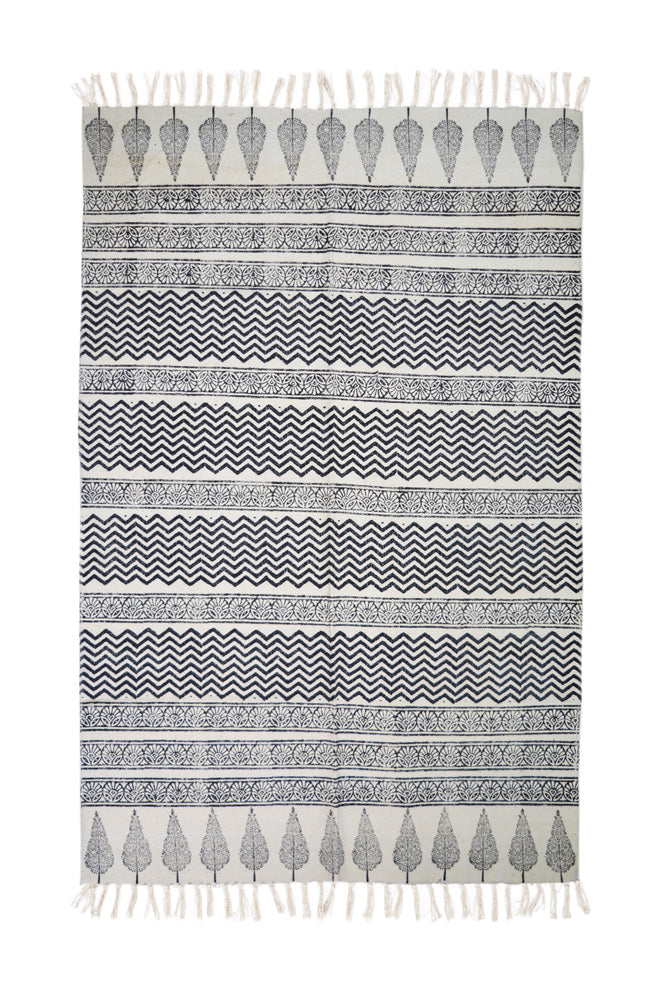 Hand Block Printed Rug