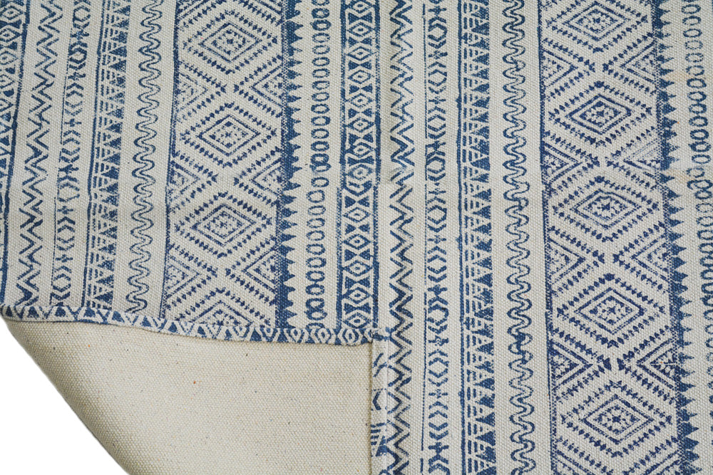 Hand Block Printed Rug