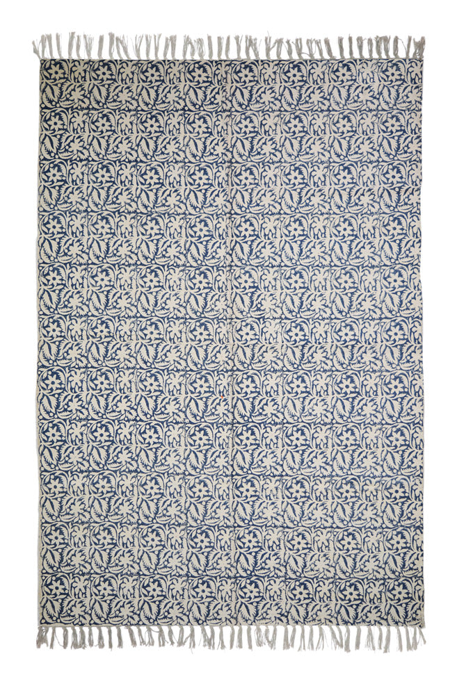 Hand Block Printed Rug