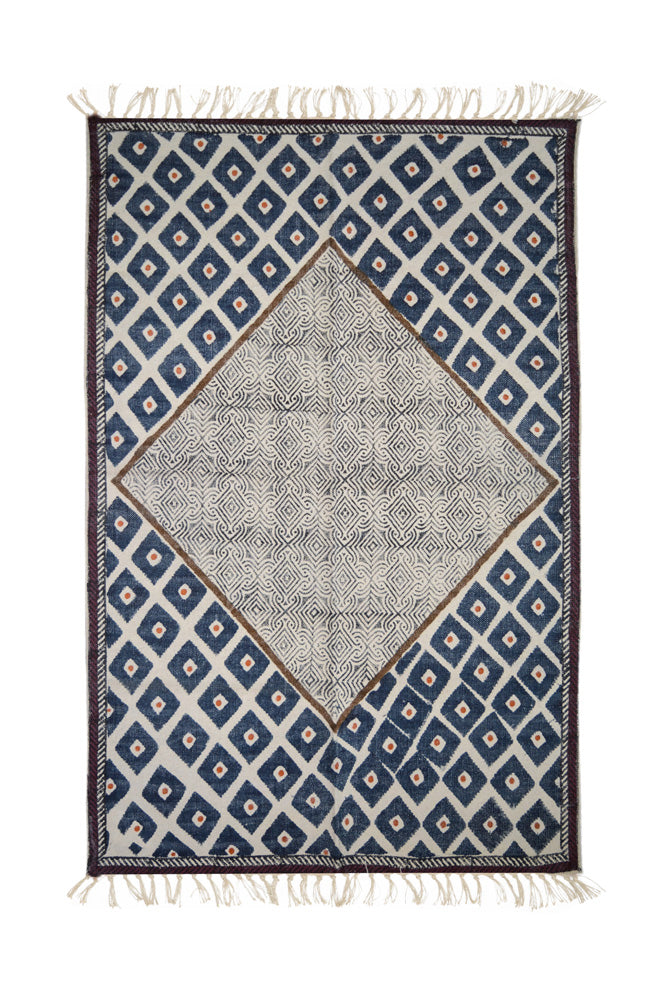 Hand Block Printed Rug