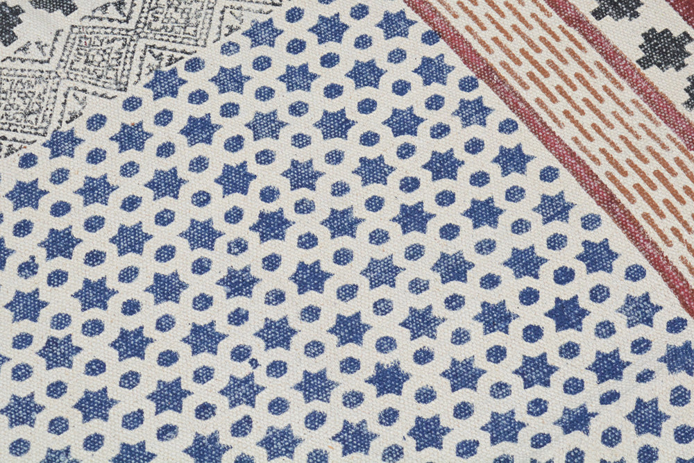 Hand Block Printed Rug