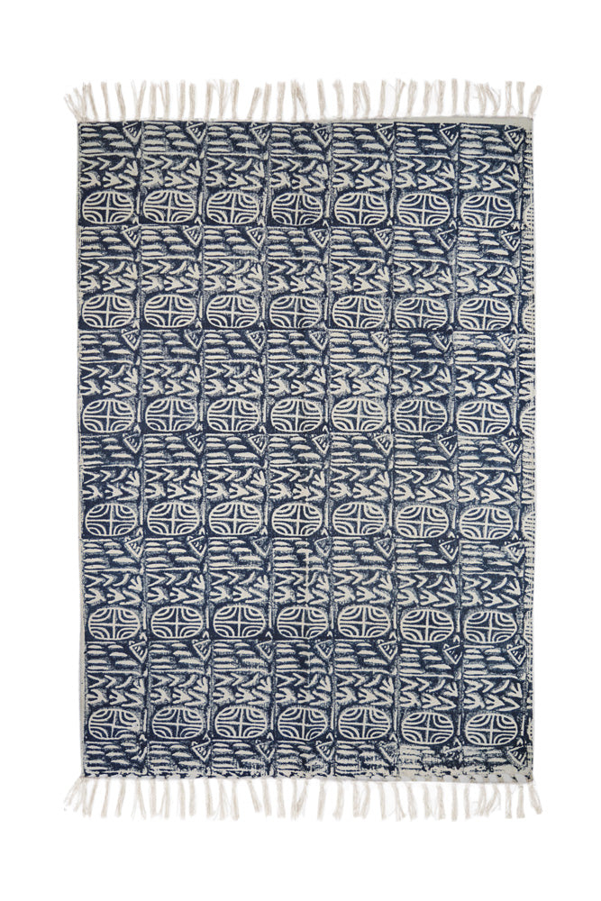 Hand Block Printed Rug