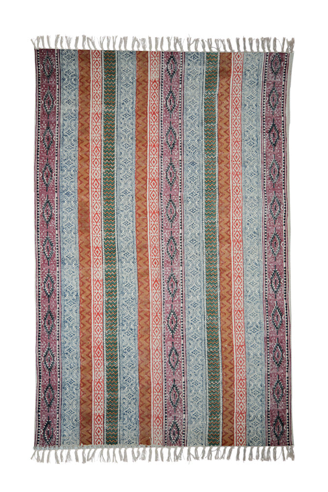 Hand Block Printed Rug