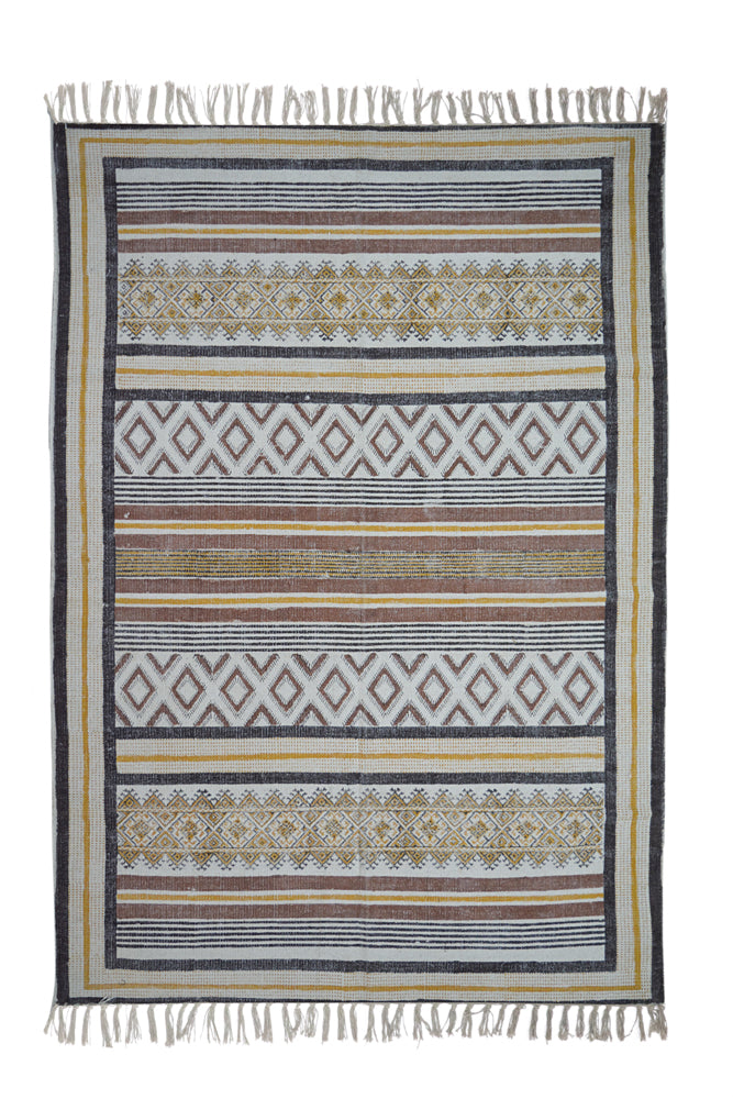 Hand Block Printed Rug