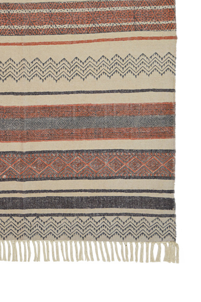 Hand Block Printed Rug