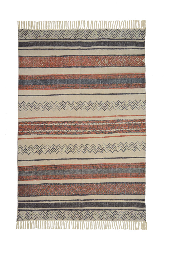 Hand Block Printed Rug