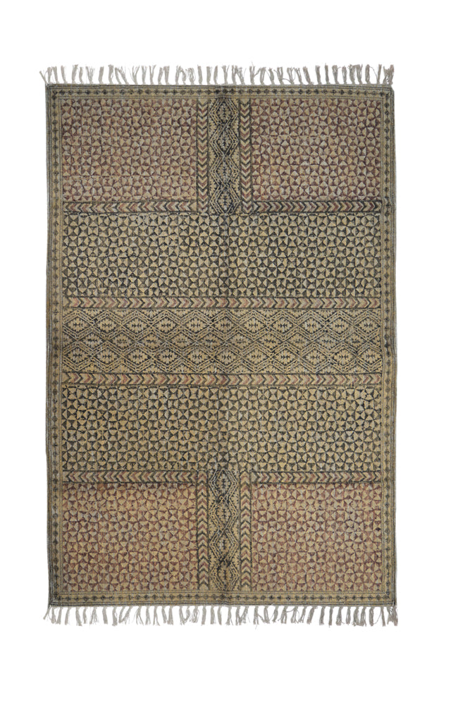 Hand Block Printed Rug