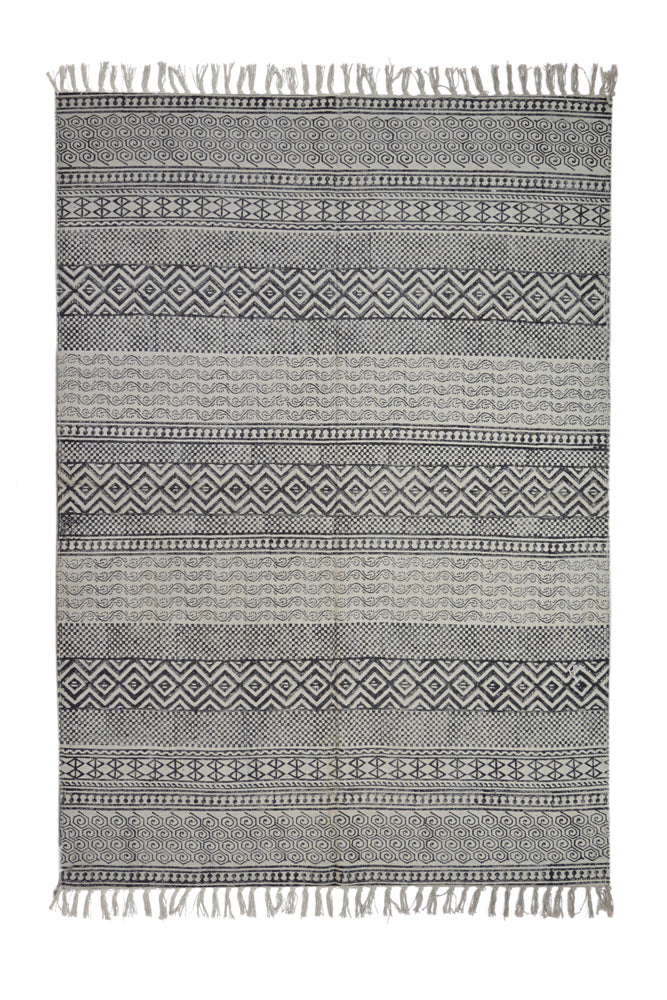 Hand Block Printed Rug