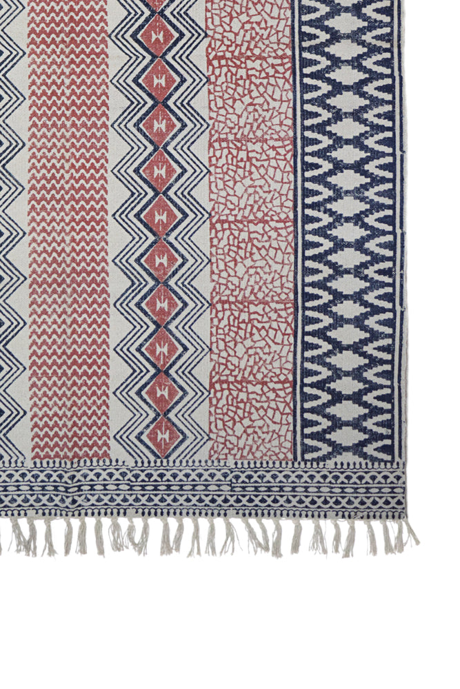 Hand Block Printed Rug