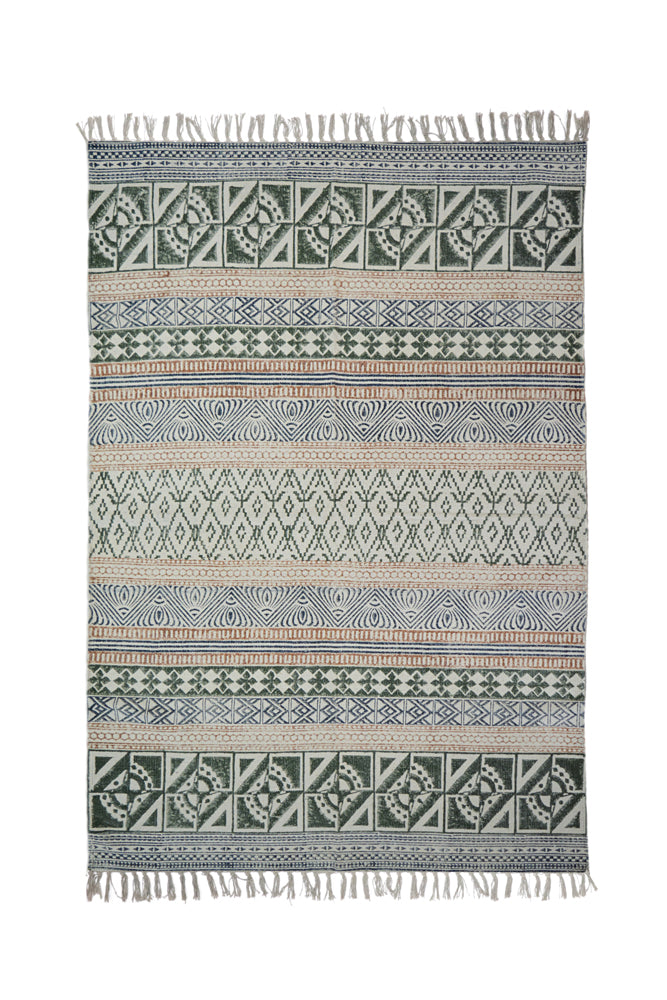 Hand Block Printed Rug