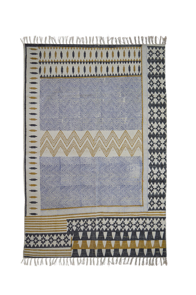 Hand Block Printed Rug